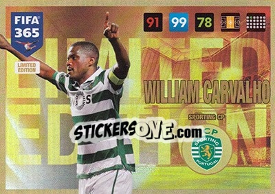 Sticker William Carvalho - FIFA 365: 2016-2017. Adrenalyn XL - Panini