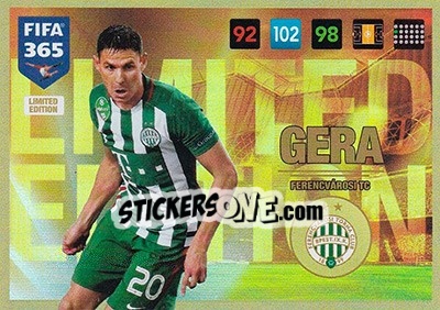 Sticker Zoltán Gera - FIFA 365: 2016-2017. Adrenalyn XL - Panini