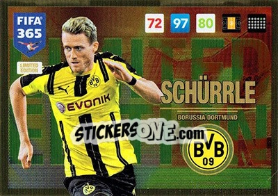 Sticker André Schürrle - FIFA 365: 2016-2017. Adrenalyn XL n. LEU-AS - Panini