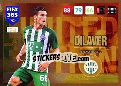 Sticker Emir Dilaver - FIFA 365: 2016-2017. Adrenalyn XL - Panini