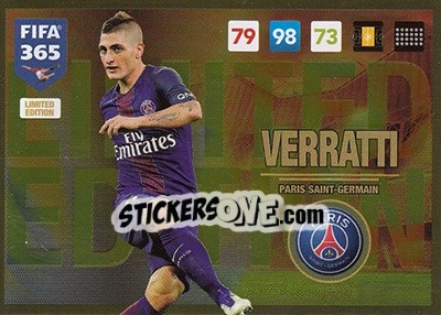 Sticker Marco Verratti - FIFA 365: 2016-2017. Adrenalyn XL - Panini
