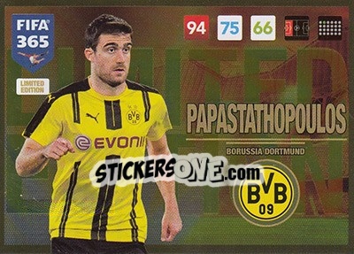 Sticker Sokratis Papastathopoulos - FIFA 365: 2016-2017. Adrenalyn XL - Panini