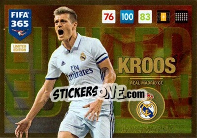 Cromo Toni Kroos - FIFA 365: 2016-2017. Adrenalyn XL - Panini