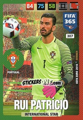 Sticker Rui Patricio - FIFA 365: 2016-2017. Adrenalyn XL n. 307 - Panini