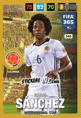 Sticker Carlos Sánchez - FIFA 365: 2016-2017. Adrenalyn XL - Panini