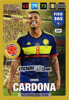 Sticker Edwin Cardona - FIFA 365: 2016-2017. Adrenalyn XL - Panini