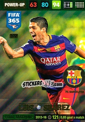 Sticker Luis Suárez - FIFA 365: 2016-2017. Adrenalyn XL - Panini