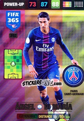 Figurina Ángel Di María - FIFA 365: 2016-2017. Adrenalyn XL - Panini