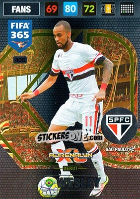 Sticker Wesley - FIFA 365: 2016-2017. Adrenalyn XL - Panini