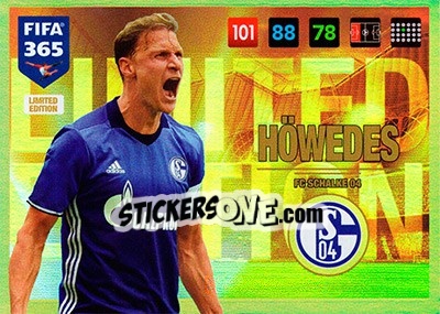 Sticker Benedikt Höwedes - FIFA 365: 2016-2017. Adrenalyn XL n. LE-BH - Panini