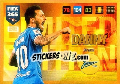 Sticker Danny - FIFA 365: 2016-2017. Adrenalyn XL - Panini