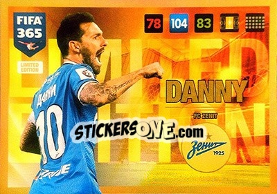 Sticker Danny - FIFA 365: 2016-2017. Adrenalyn XL n. LE-DA - Panini