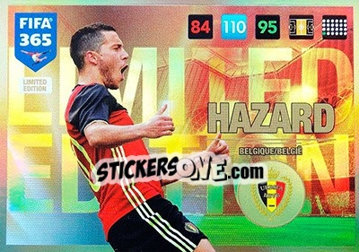 Sticker Eden Hazard - FIFA 365: 2016-2017. Adrenalyn XL n. LE-EH - Panini