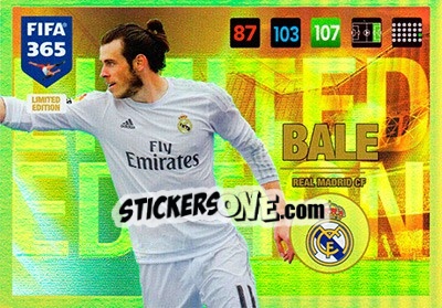 Sticker Gareth Bale - FIFA 365: 2016-2017. Adrenalyn XL n. LE-GB - Panini