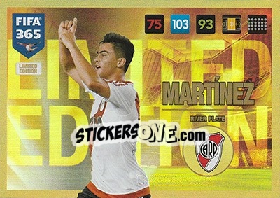 Sticker Gonzalo Martínez - FIFA 365: 2016-2017. Adrenalyn XL - Panini