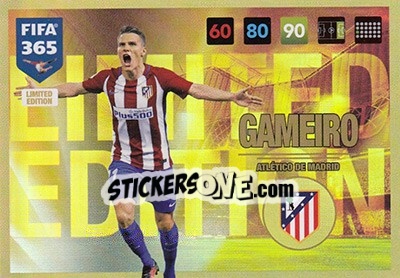 Sticker Kevin Gameiro - FIFA 365: 2016-2017. Adrenalyn XL n. LE-KG - Panini