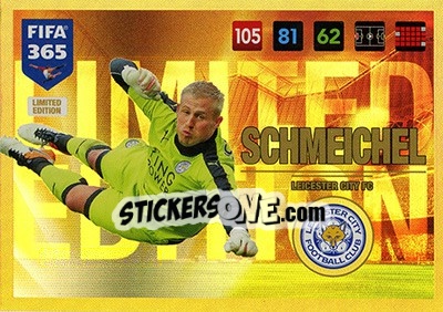Sticker Kasper Schmeichel - FIFA 365: 2016-2017. Adrenalyn XL n. LE-KS - Panini