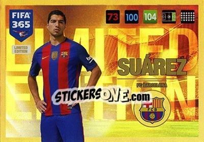 Sticker Luis Suárez - FIFA 365: 2016-2017. Adrenalyn XL - Panini