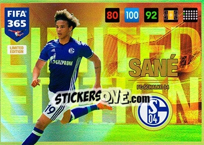 Sticker Leroy Sané - FIFA 365: 2016-2017. Adrenalyn XL - Panini