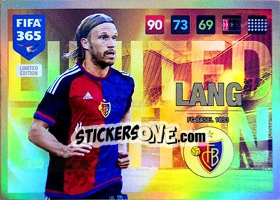 Sticker Michael Lang - FIFA 365: 2016-2017. Adrenalyn XL n. LE-ML - Panini