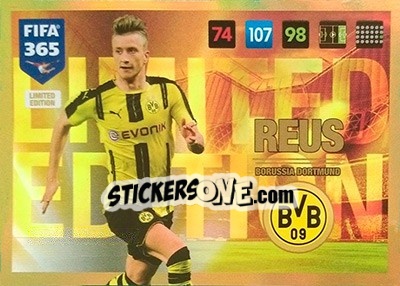 Sticker Marco Reus - FIFA 365: 2016-2017. Adrenalyn XL n. LE-MRE - Panini