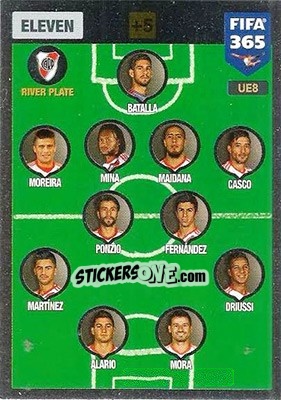 Figurina Eleven 4-2-2-2 - FIFA 365: 2016-2017. Adrenalyn XL - Panini