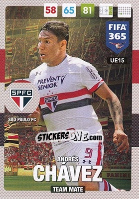 Sticker Andrés Chávez - FIFA 365: 2016-2017. Adrenalyn XL - Panini