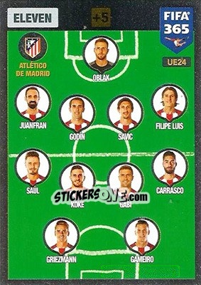 Figurina Eleven 4-4-2 - FIFA 365: 2016-2017. Adrenalyn XL - Panini