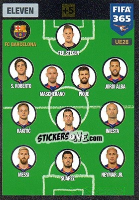 Sticker Eleven 4-3-3 - FIFA 365: 2016-2017. Adrenalyn XL - Panini