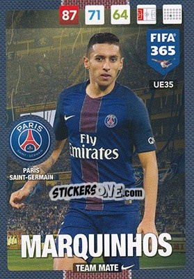 Sticker Marquinhos - FIFA 365: 2016-2017. Adrenalyn XL - Panini