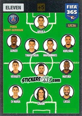 Cromo Eleven 4-3-3 - FIFA 365: 2016-2017. Adrenalyn XL - Panini