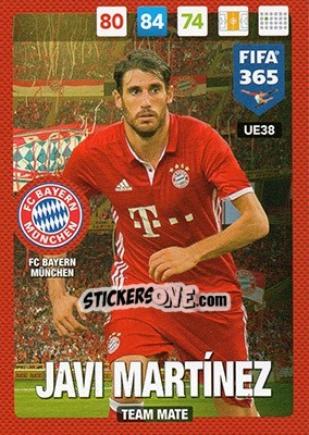 Cromo Javi Martínez - FIFA 365: 2016-2017. Adrenalyn XL - Panini