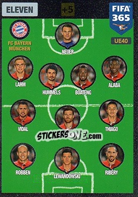 Figurina Eleven 4-3-3 - FIFA 365: 2016-2017. Adrenalyn XL - Panini