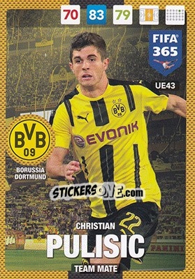 Sticker Christian Pulisic - FIFA 365: 2016-2017. Adrenalyn XL - Panini
