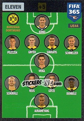 Sticker Eleven 4-1-4-1 - FIFA 365: 2016-2017. Adrenalyn XL - Panini