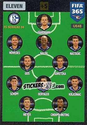 Sticker Eleven 3-5-2 - FIFA 365: 2016-2017. Adrenalyn XL n. UE48 - Panini