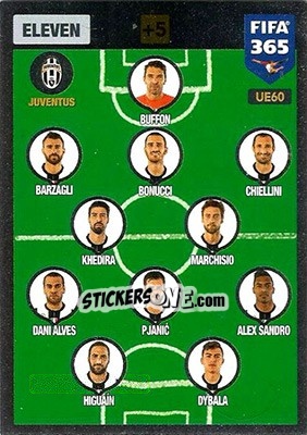 Sticker Eleven 3-5-2 - FIFA 365: 2016-2017. Adrenalyn XL - Panini