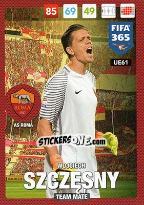 Sticker Wojciech Szczęsny - FIFA 365: 2016-2017. Adrenalyn XL n. UE61 - Panini