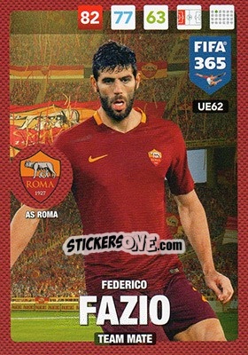 Cromo Federico Fazio - FIFA 365: 2016-2017. Adrenalyn XL - Panini