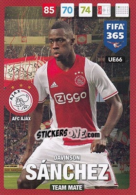 Sticker Davinson Sánchez - FIFA 365: 2016-2017. Adrenalyn XL n. UE66 - Panini