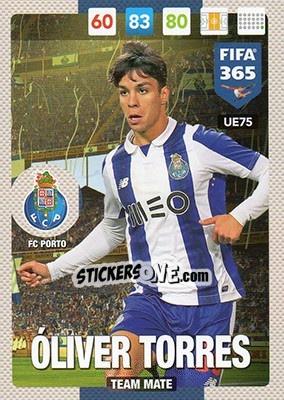 Figurina Óliver Torres - FIFA 365: 2016-2017. Adrenalyn XL - Panini