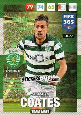 Sticker Sebastián Coates - FIFA 365: 2016-2017. Adrenalyn XL n. UE77 - Panini