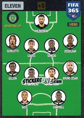 Sticker Eleven 4-4-2 - FIFA 365: 2016-2017. Adrenalyn XL - Panini