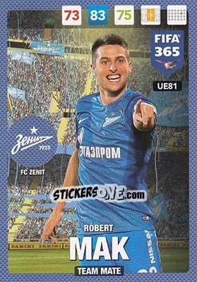 Sticker Róbert Mak - FIFA 365: 2016-2017. Adrenalyn XL - Panini