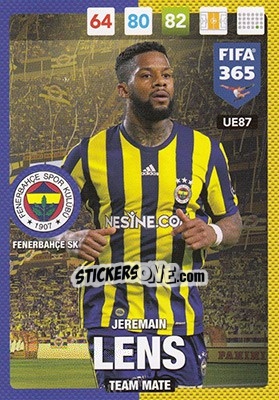 Figurina Jeremain Lens - FIFA 365: 2016-2017. Adrenalyn XL - Panini