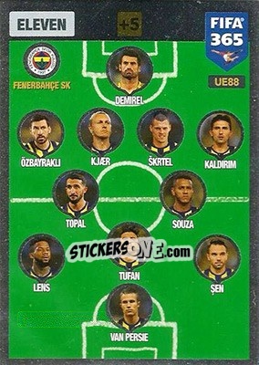 Cromo Eleven 4-2-3-1 - FIFA 365: 2016-2017. Adrenalyn XL - Panini