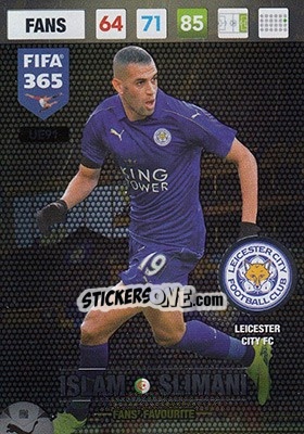 Figurina Islam Slimani - FIFA 365: 2016-2017. Adrenalyn XL - Panini