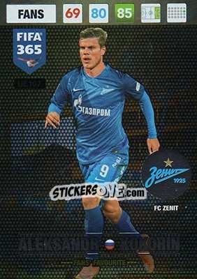 Sticker Aleksandr Kokorin - FIFA 365: 2016-2017. Adrenalyn XL n. UE107 - Panini