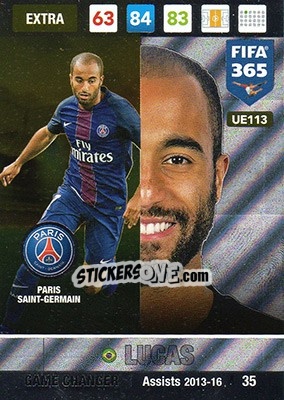 Sticker Lucas - FIFA 365: 2016-2017. Adrenalyn XL - Panini