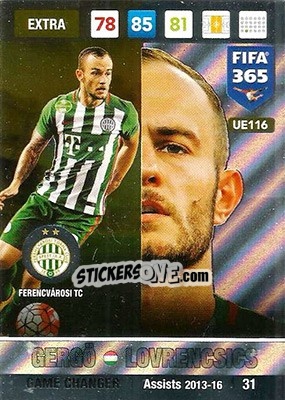 Sticker Gergö Lovrencsics - FIFA 365: 2016-2017. Adrenalyn XL - Panini